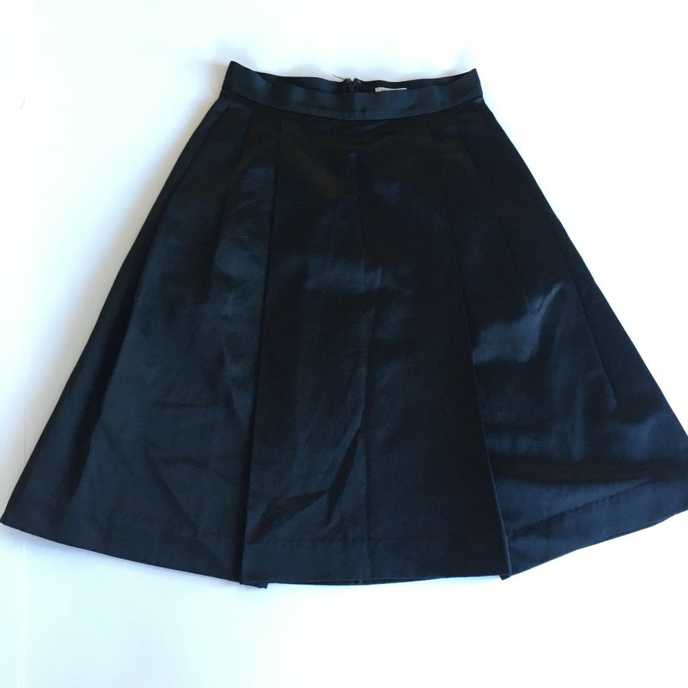 Kate Spade New York Pleated Silk Satin Skirt - Picture 2 of 7